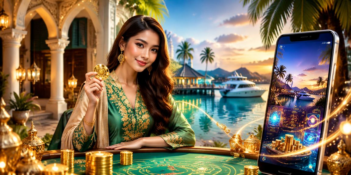 Terengganu player using the reze88 mobile casino during Hari Raya celebrations